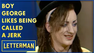 Boy George Doesn't Mind Being Called A Jerk | Letterman