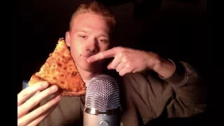 ASMR Eating Sounds and Ramble *Pizza, Wings, Mountain Dew*