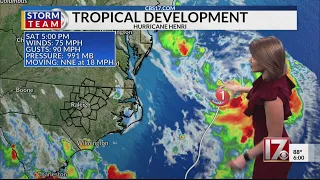 Henri, now a hurricane, on track for New England area