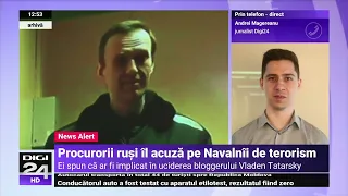 Navalnîi spune că regimul Putin vrea să îi adauge 30 de ani le sentință