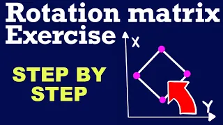 Rotation Matrix: Example Exercise - Step-by-Step!