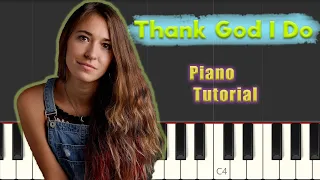 Lauren Daigle - Thank God I Do - Piano Tutorial (melody + chords, sheets in description)