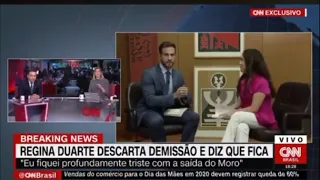 Regina Duarte dá chilique ao vivo na CNN ao ser questionada sobre Maitê Proença