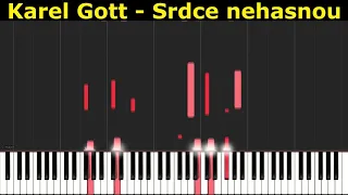 Karel Gott - Srdce nehasnou (Piano Tutorial)