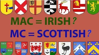 Irish & Scottish Surnames explained