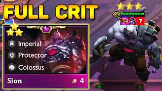 3 Star Sion ⭐⭐⭐ Full Crit | One shot Everything | TFT SET 6