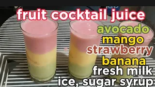 fruit cocktail juice / fresh fruit drink