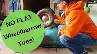 No Flat Wheelbarrow Tires!