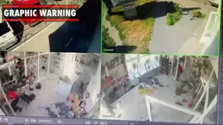 CCTV shows inside Kremenchuk Mall during deadly missile strike