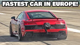 2500HP Audi R8 V10 TT - FASTEST CAR IN EUROPE @ 1/2 Mile 0-379,74 KM/H