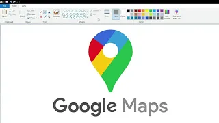 How to draw the Google Maps logo using MS Paint