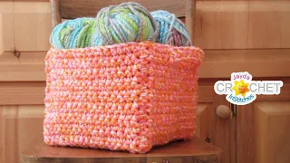 Square Basket Crochet Pattern & Tutorial - What To Do With Variegated Yarn