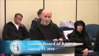 Town of Mashpee - Zoning Board of Appeals - 01/13/2016