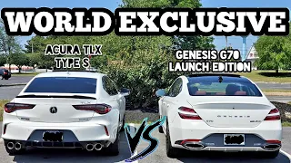 HIGHWAY PULLS: 2021 Acura TLX Type S vs 2022 Genesis G70 Launch Edition PART 3 #TLXTypeS #TypeS #G70