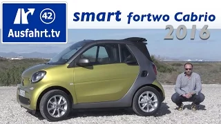 2016 smart fortwo Cabriolet (453) - Fahrbericht der Probefahrt, Test, Review
