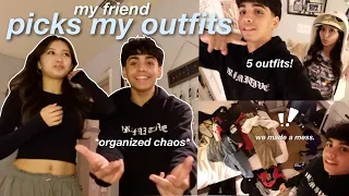 my friend PICKS MY OUTFITS ! *extremely chaotic* ft. josh