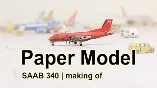 Northwest Airlink | paper model | SAAB 340