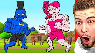 MUSKEL MOMMY vs. MUSKEL DADDY LONG LEGS ANIMATION! (wer gewinnt)