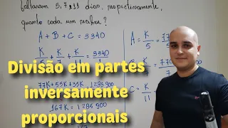 Divisão em partes inversamente proporcionais