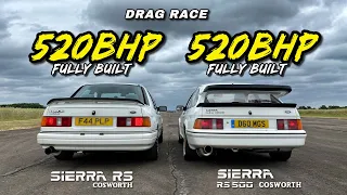 KILLER COSWORTHS..  520HP FORD SIERRA RS500 v 520HP SIERRA RS