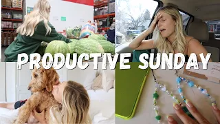 VLOG: Productive Sunday + Grocery Haul + Getting ready for the work week
