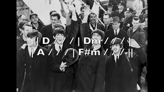 The Beatles Style Guitar Backing Track (A)