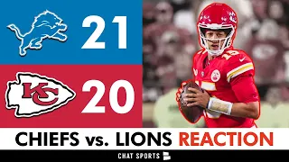 Chiefs INSTANT Reaction & News After LOSS To Lions - Patrick Mahomes, Kadarius Toney, Trent McDuffie
