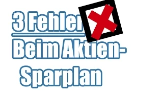 3 Fehler, die Ich beim Investieren in einen Wertpapiersparplan vermeide