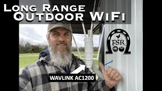 WAVLINK AC1200 Outdoor WiFi Access Point for the Ranch.  LONG RANGE WiFi for Homestead Outbuildings