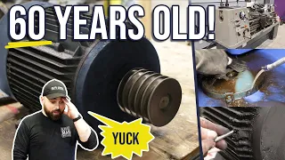 I recommend doing this once every 60 years | Lathe Motor Bearing Replacement