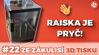 #22 Vlog / Prodaná Raiska / Konečně opravená bambulabka / Qidi jede | 3D tisk