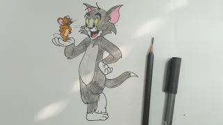 How to draw Tom and Jerry