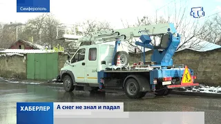 Суровый первый день зимы в Крыму