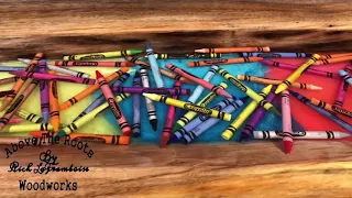 Epoxy Resin River Table - The Black Walnut Crayon Jam