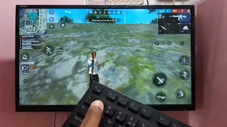 How to play free fire in TV / monitor | play free fire with ⌨️ 🖱controller in mobile flydigi Q1