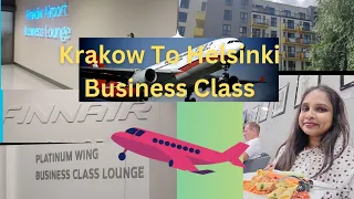 Travelling Krakow to Helsinki | Business Class | Business Lounge | Finnair Business Class