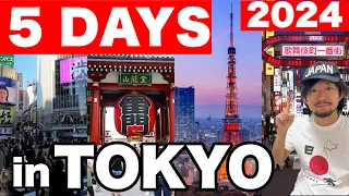 How to Spend 5 Days in TOKYO - Japan Travel Itinerary  | Travel Update 2024 | For First Timers!