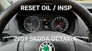 2008-2013 Škoda Octavia 2 - How to reset oil service / inspection - kasowanie inspekcji olejowej
