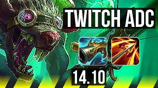 TWITCH & Braum vs APHELIOS & Lulu (ADC) | 13/1/3, Quadra, Legendary | EUW Diamond | 14.10