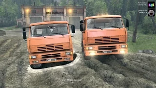 Spintires обзор мода ( Russian Road v2 )