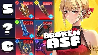 Solo Leveling:ARISE - BEST SSR WEAPONS TIER LIST! GLOBAL LAUNCH EDITION! BEST WEAPONS TO REROLL!