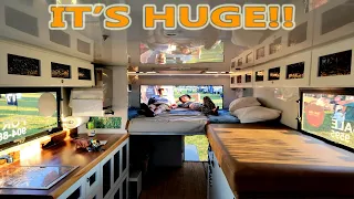 This Truck Camper Interior is like a 5 Star Hotel! F550 Custom Overland Camper Build Walk Through