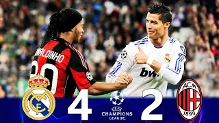 Real Madrid 4 x 2 Ac Milan ( RONALDO MASTERCLASS ) ● U.C.L 2010 | Extended Highlights & Goals