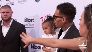 Chris Brown and Baby Royalty make red carpet debut at 2015 BBMAs