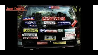 Why Having Bumper Stickers on your Car is a Bad Idea