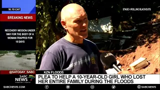 KZN Floods | Plea to help a 10-year-old girl who lost her entire family