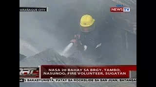 QRT: Nasa 20 bahay sa Brgy. Tambo, Nasunog; fire volunteer, sugatan