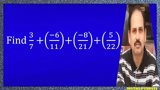 Find 3/7 +(−6/11)+(−8/21)+(5/22)
