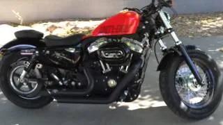 Harley Davidson Forty Eight Sportster with Vance and Hines short stack Exhuast