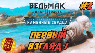 Первое прохождение Ведьмак 3: Дикая Охота - Каменные Сердца на русском/Стрим